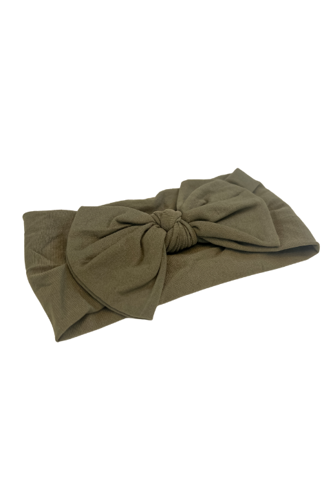 Olive Headwrap Bow